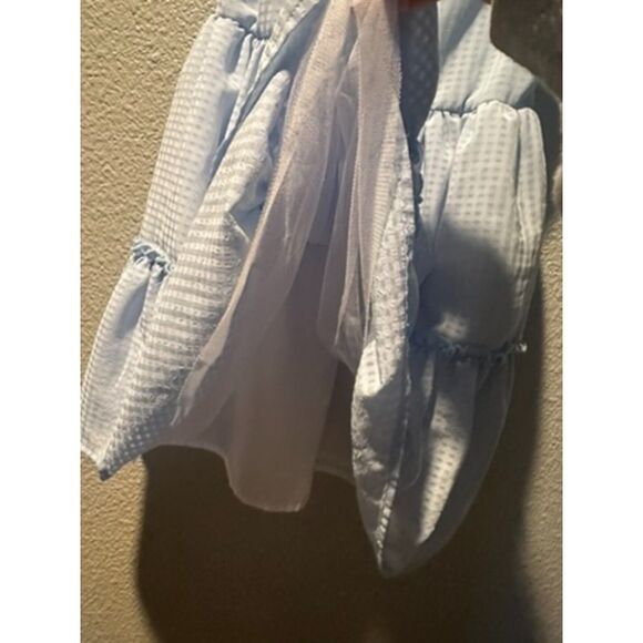 NWOT Disney Junior Minnie Mouse Blue Pleated Layered Waterfall Dress Size 4T - Picture 3 of 10